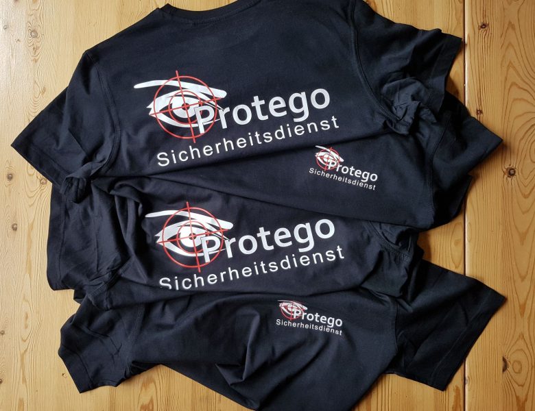 Raithel Werbetechnik und Textildruck - Protego Sicherheitsdienst - Siebdruck - T-shirt