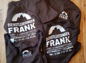 Textildruck | Frank Dienstleistungen | Breitbrunn – OT Lußberg