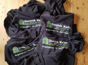 Textildruck | Dominik Keller Bauunternehmen | Burgwindheim
