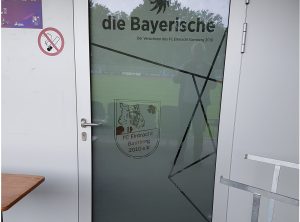 Glastüren beschriften | FC Eintracht Bamberg | Fuchs Park Stadion – Bamberg