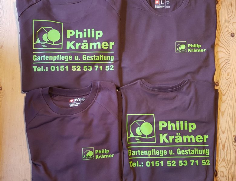 Raithel Werbetechnik und Textildruck - Gartengestaltung Krämer - Zeil - Flexplott