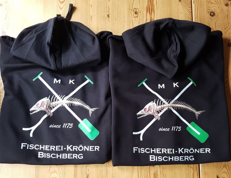 Raithel Werbetechnik und Textildruck - Fischerei Kröner - Bischberg - DTF-Transferdruck